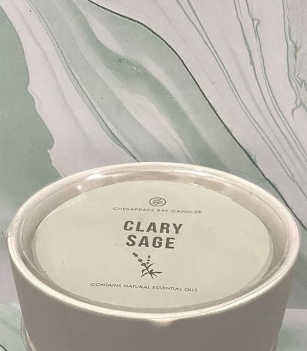 Chesapeake Bay Clary Sage 3-Wick Candle Aromatherapy One Candle - Picture 1 of 7