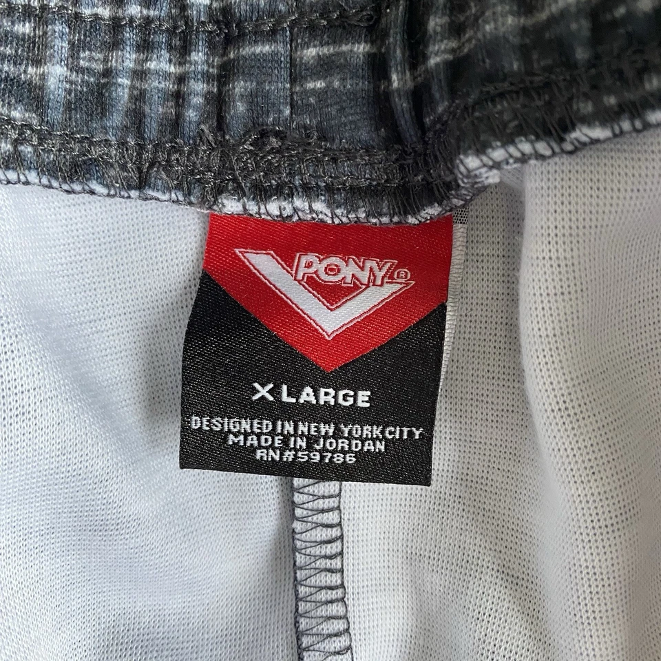 Pantalones Cortos Pony Para Hombre Carbón Slub Atléticos Bolsillos con Cordón Ciudad de Nueva York XL NUEVOS CON ETIQUETAS Foto 4 de 4