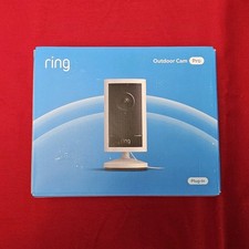 Ring Outdoor Cam Pro Retinal 4K Plug-in Camera 10x Zoom, White ,New+Sealed