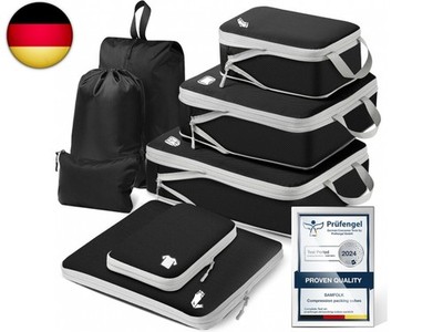 Koffer Organizer Packing Cubes Compression 8 Stück, Wasserdicht PackwüRfel K