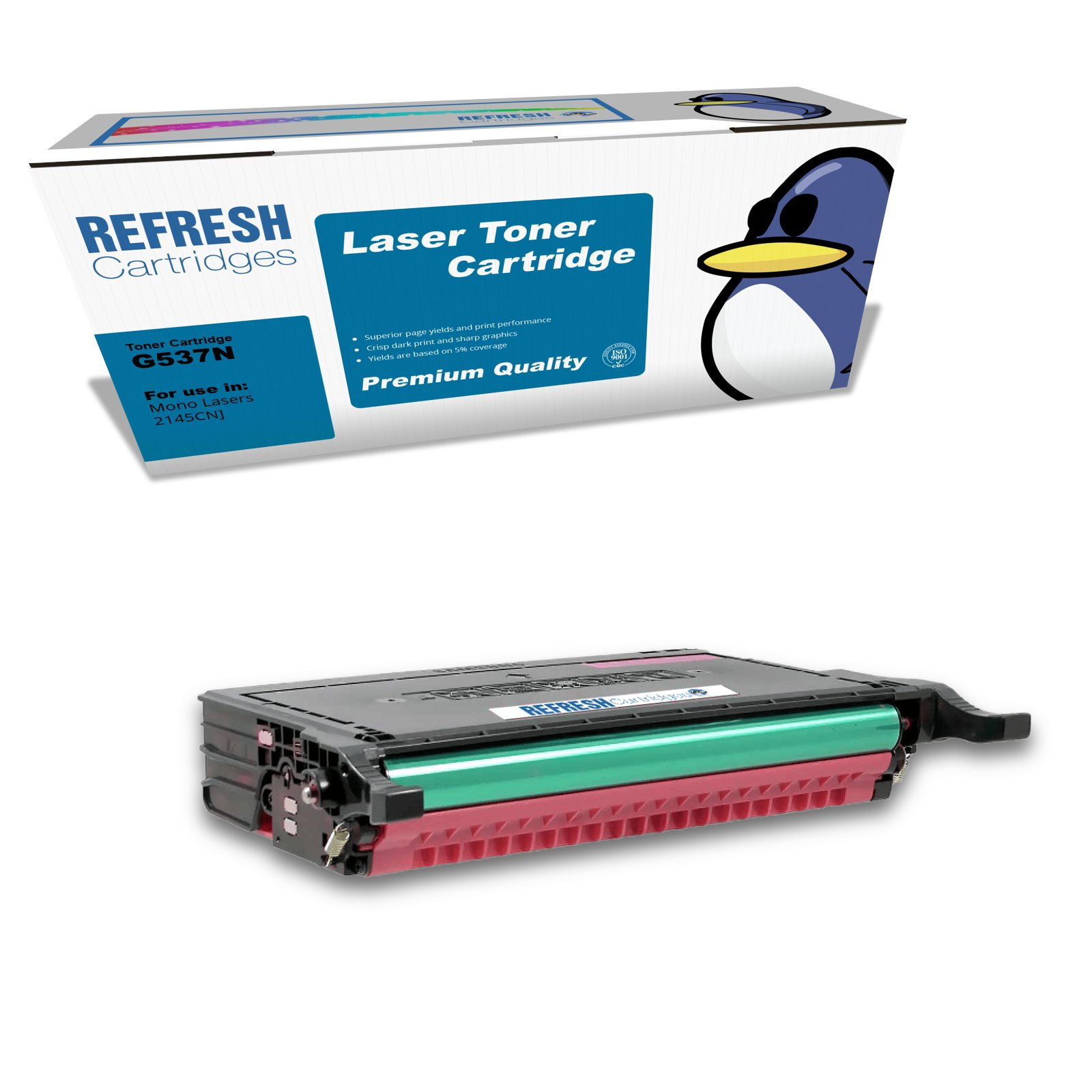 Refresh Cartridges Magenta 593-10370 Toner Compatible With Dell Printers