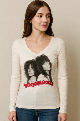 RARE Hysteric Glamour x New York Dolls T-Shirt White Long Sleeve Japan Unisex