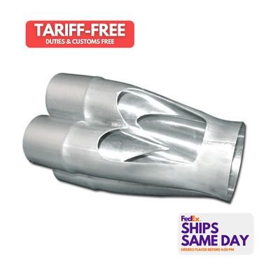 Vibrant 10302, One Natural Stainless 4 Into 1 Merge Collector 1.75 To 3In Perfor