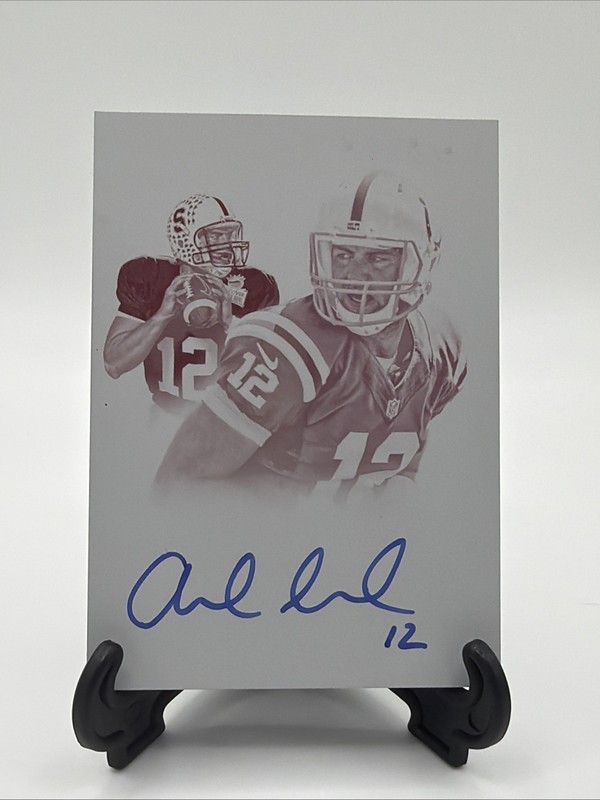2015 Panini National Treasures Football - Andrew Luck Printing Plate 1/1 #COL-AL