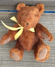 VINTAGE RARE TEDDY BEAR 9  FUR BROWN MINK