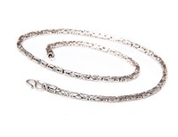 Men's Sterling Silver Necklace Chain Length 52cm Men's Sterling Silver Necklace Chain Length 52cm