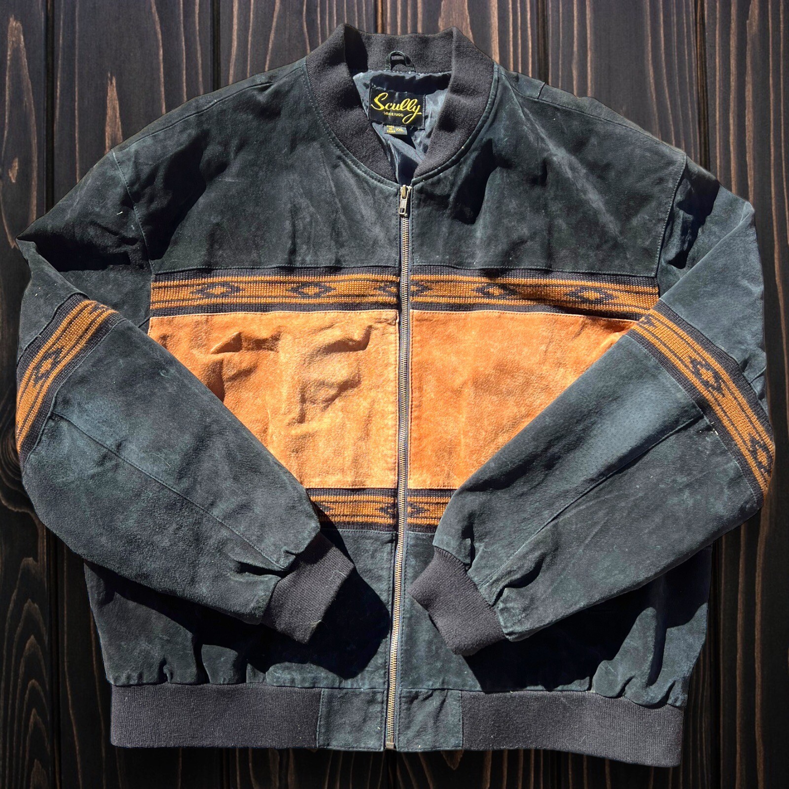 VINTAGE Scully Leather Jacket Western Wear Bomber Lin… Gem