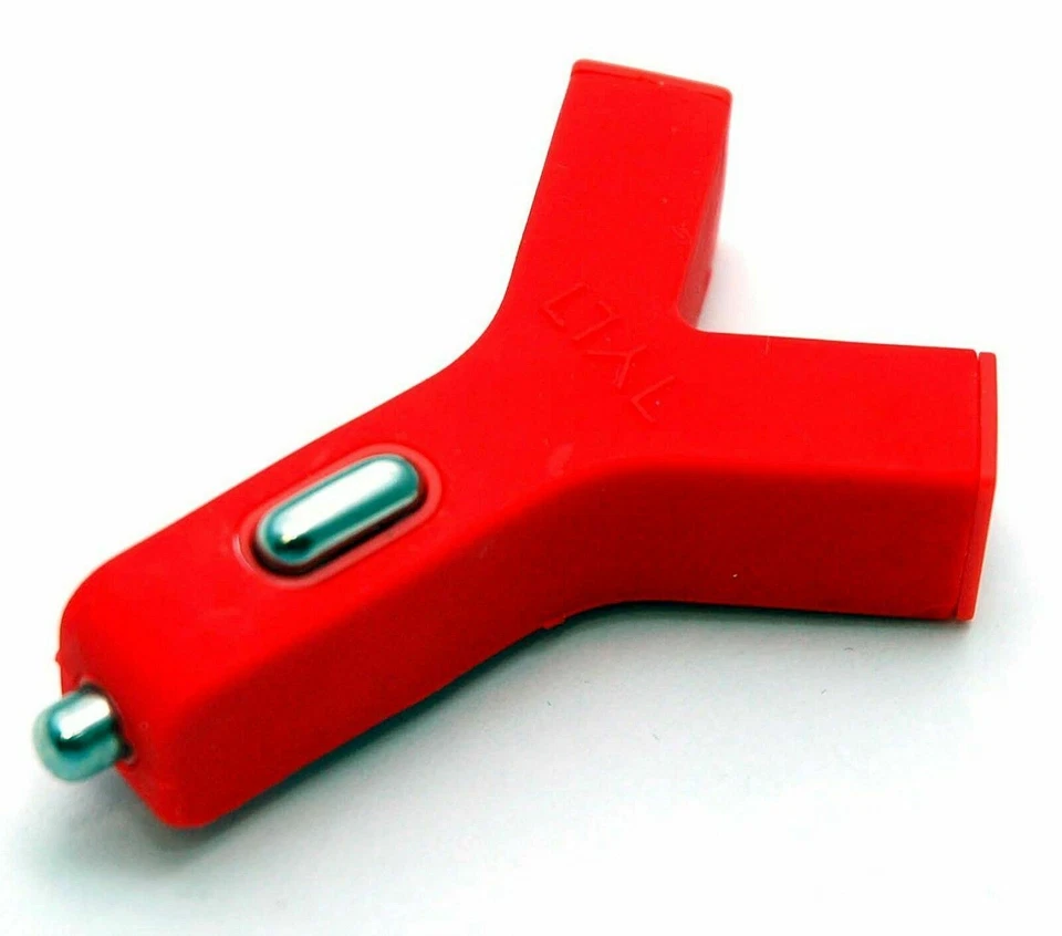 Tylt Y-Charge 2.1 Dual 2-USB-2.0 Car Charger RED Phone DC iPhone 6s/7/iPad/5/Air - Image 3 of 3