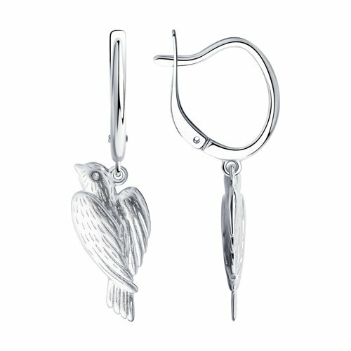 Earrings drop earrings silver with cubic zirconia stone real jewelry women's earrings hoop