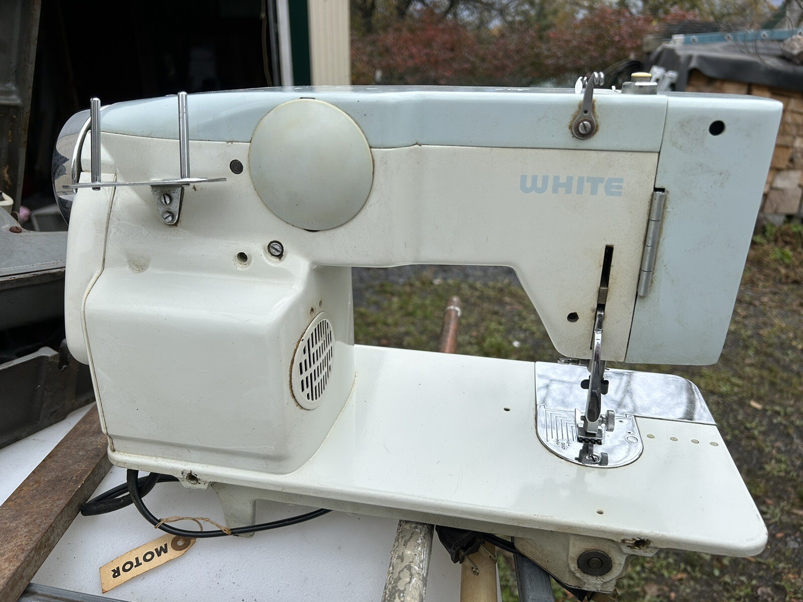 vintage white sewing machine eBay