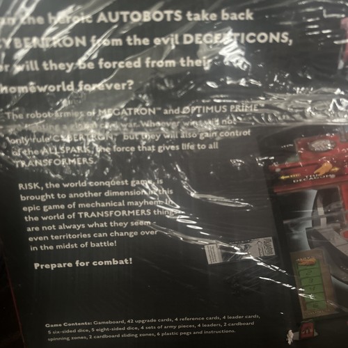 2007 Risk Transformers Cybertron Edition by Hasbro New SEALED - Picture 5 of 6