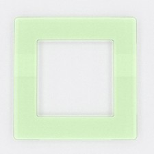 SINGLE LIGHT SWITCH SOCKET COLOURED ACRYLIC SURROUND FINGER PLATE - HUGE COLOUR