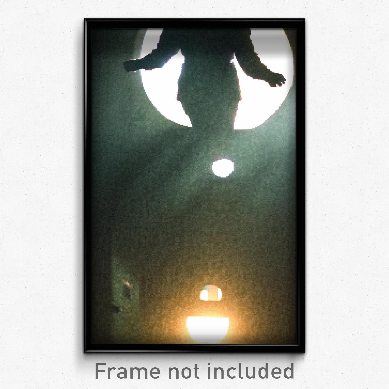 Pixel Art Poster Digital Hollow 8 Bit Psychedelic Trippy Video Game Print Wall Art