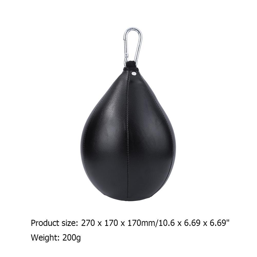 Pear Shape Speed Ball Swivel Boxing Punch Bag Punching Speedball (Black
