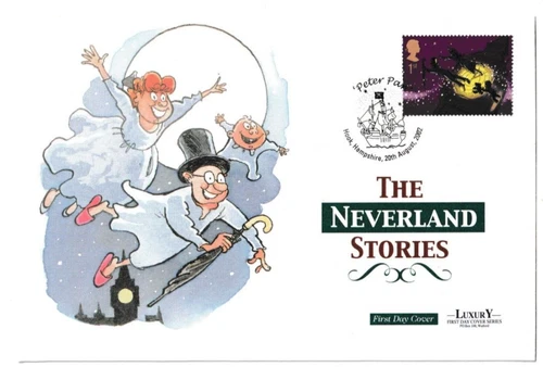 20/8/2002 UK GB FDC - Peter Pan - The Children - Hook Special Postmark