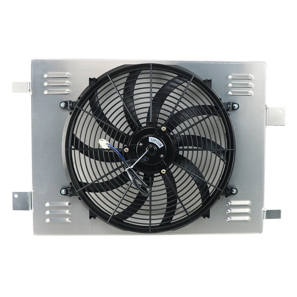 Aluminum Radiator Shroud+Fan+Relay For 2003-2013 CHEVY CORVETTE SSR 5.3L 6.0L,V8 Foto 2 de 4