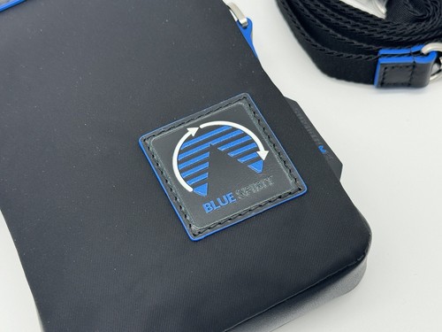 MONTBLANC SCHWARZ BLAU SPIRIT MINI UMSCHLAG CROSSBODY TASCHE NEU 100 % ORIGINAL UVP 580 $ - Bild 6 von 12