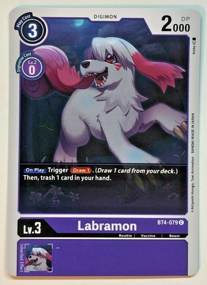 Digimon Labramon Great Legend BT4-079 C NM/M