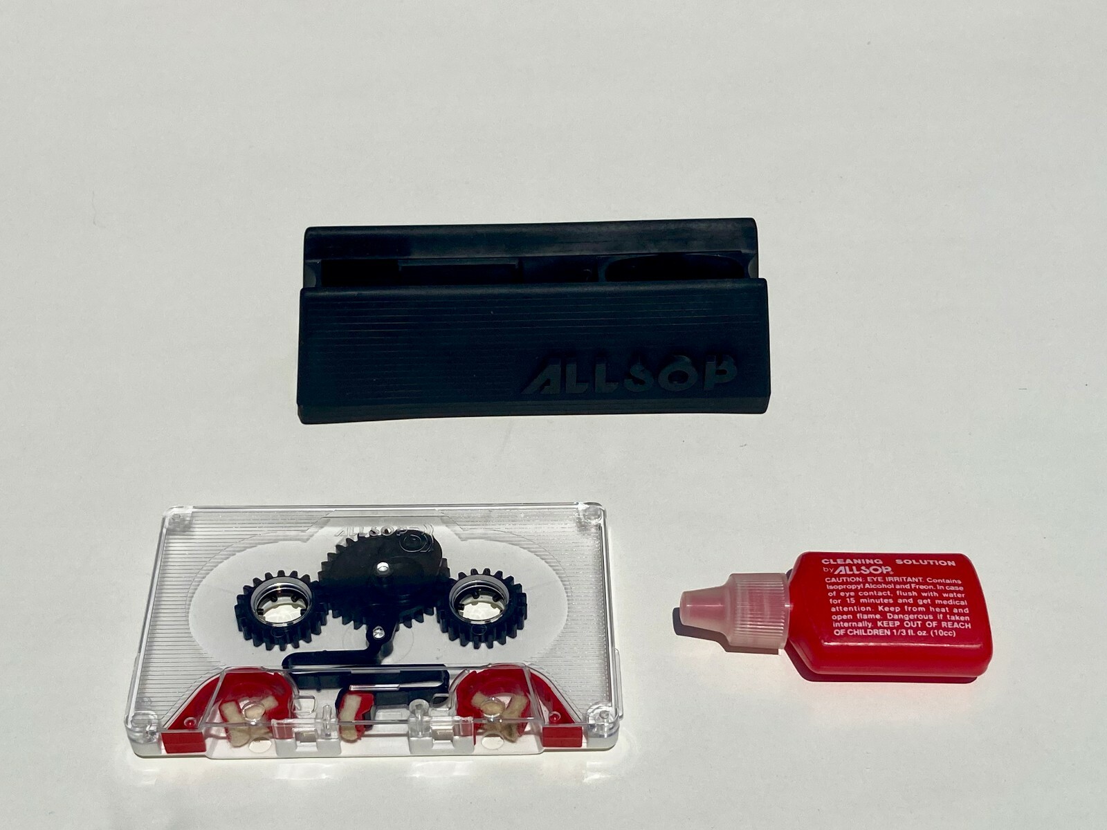 Allsop 3 Cassette Head Cleaner with Storage Stand and Fluid in original