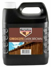 Bartoline Creocote Creosote Oil Based Timber Shed Fence Trellis Stain 4 Litre