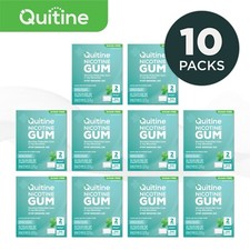 Quitine Nicotine Gum 2mg Traditional Mint 2400 Pieces 10 bulk boxes