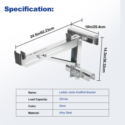 2pcs Load-bearing Ladder support Ladder tripod jack Short Body Ladder Jacks