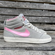 Nike Womens Ladies Hally Hoop High Top Trainers Shoes 535656-002 Grey Pink UK 5