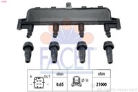 Facet ZüNdspule ZüNdmodul FüR CitroëN Berlingo Kasten 1.4I 1.1I 1.4 Bivalent