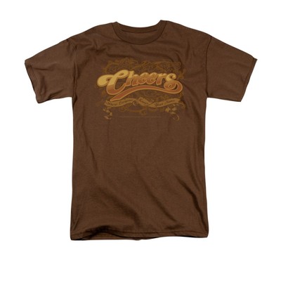 CHEERS SCROLLED LOGO Licensed Adult Men's Graphic Tee Shirt SM-3XL