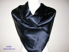 New 100% Pure Charmeuse Silk Scarf - Stunning Navy Blue — photo 2