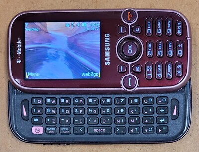 Samsung Gravity 2 II SGH-T469 - Red & Pink ( T-Mobile ) Phone - Very Rare Color