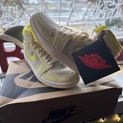Air Jordan 1 Zoom CMFT 2 Running Citron Tint Muslin DV1305-800 Women's Size 10