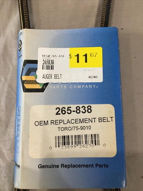Stens 265-838 Courroie Remplace Toro 75-9010 29-1/4" Par 3/8