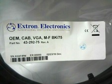 Extron Electronics OEM 75ft 22.8m Male to Female VGA Cable 43-292-75 REV A