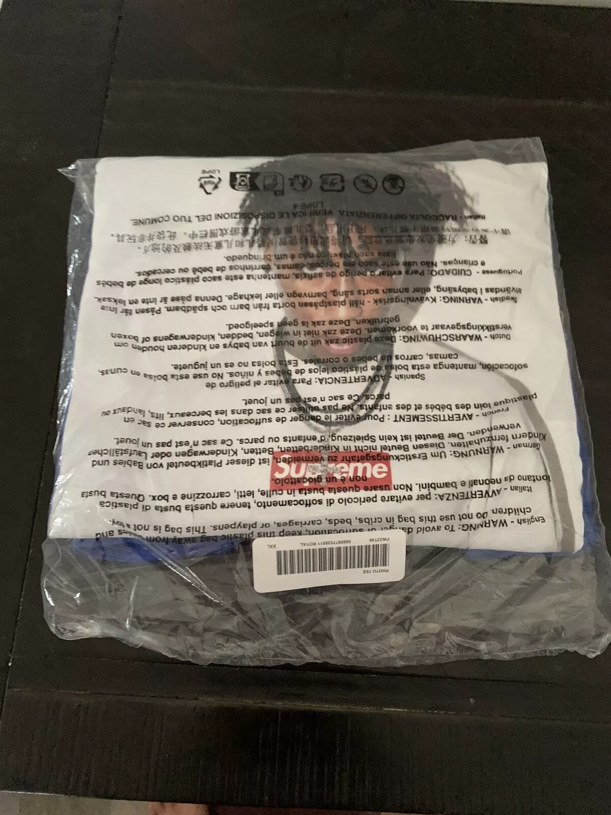 T shirt photo Supreme NBA Young Boy, taille XXL, Royal, FW 23 semaine 1. Commande confirmée
