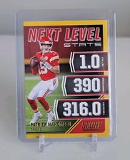 2021 Score - Next Level Stats Gold #NL2 Patrick Mahomes II MVP Chiefs 