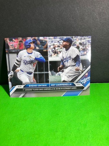 2024  Topps NOW 347 SHOHEI OHTANI ROY CAMPANELLA 9 GM W/ RBI DODGERS