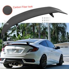 47 Black Car Rear Trunk Spoilers Racing Wings For Honda Civic Ex Lx Si 16-2021
