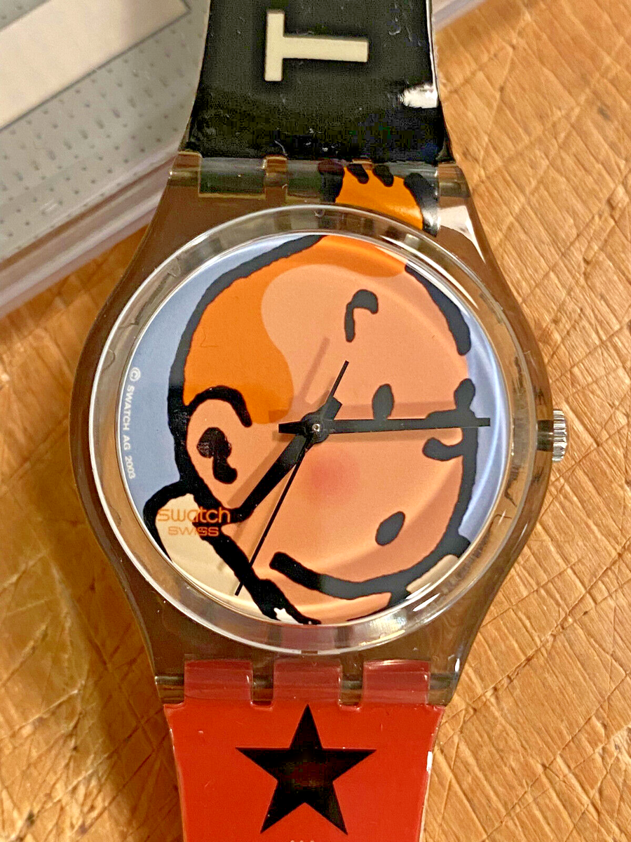 Swatch Gent - LES ADVENTURES DE TINTIN - GM165 - NEW - NUOVO