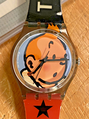 Swatch Gent - LES ADVENTURES DE TINTIN - GM165 - NEW - NUOVO