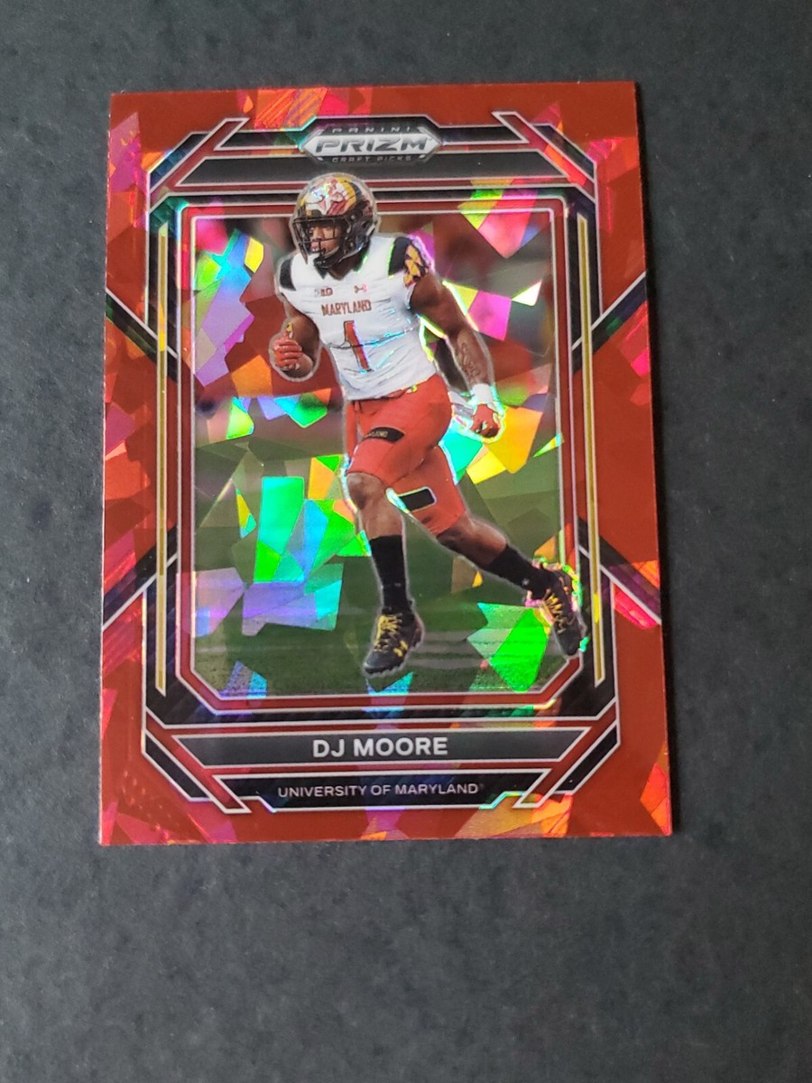 DJ MOORE 2023 Prizm Draft Football RED ICE PRIZM #32 Maryland