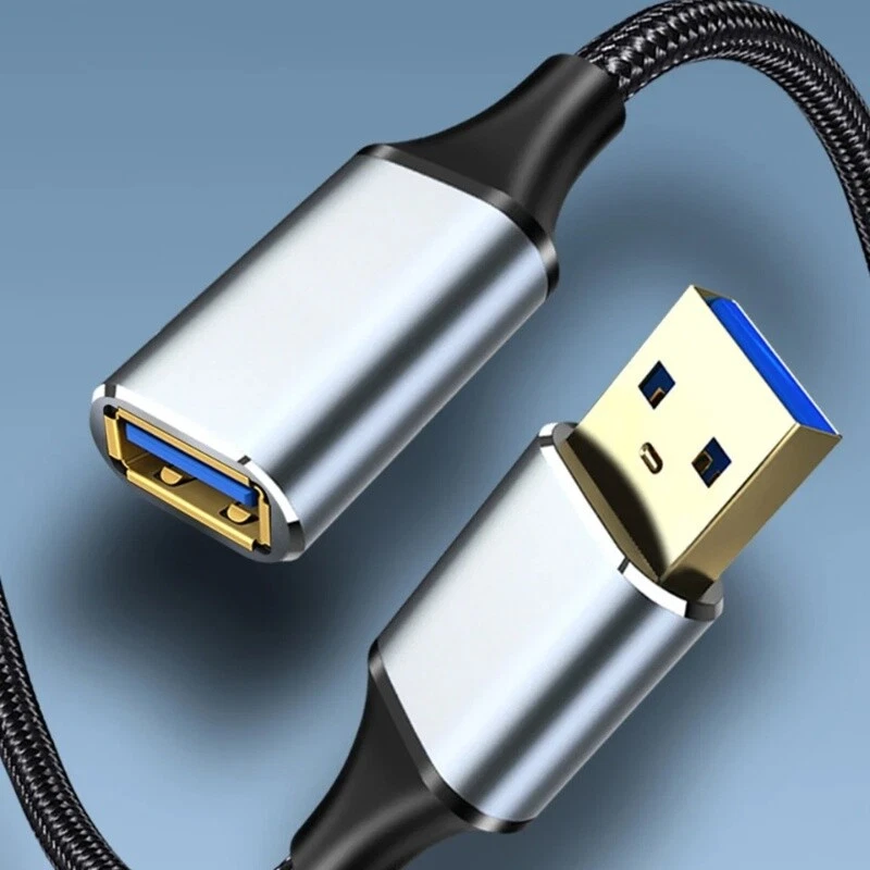 High-speed Braided USB Extension Cable USB 3.0 Cable Male to Female Extender Cor - Image 3 of 4