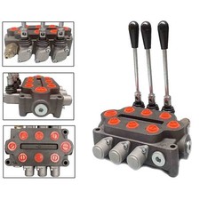 25 Gpm Hydraulic Directional Control Valve 3 Spool For Small Tractor 3000psi