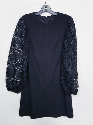 White House Black Market Lace Sleeve Shift Dress sz 4 | eBay