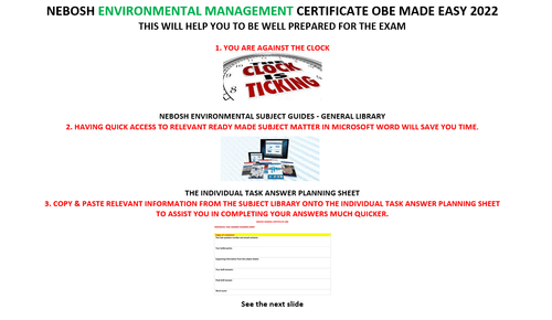 NEBOSH Umweltmanagement Zertifikat EMC1 OBE - Preparation Guidance - USB - Bild 5 von 14