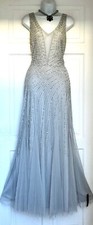 Début Shimmering Sequins Maxi Evening Occasion Dress Size 16 new with tags