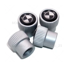 ///M Performance Roundel Car Wheels Tire Air Valve Cap Stem Dust Cover Sport