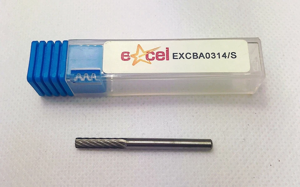 Carbide Burr - 3mm Plain End Cylinder on 3mm Shank