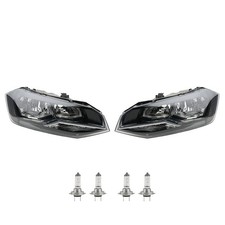 Phares Kit Halogène Convient pour VW Polo 17 Aw Bz 17- Avec H7 Gauche Droite