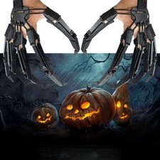 Mechanical Ghost Claw Articulated Flexible Finger Claw Gloves Halloween Cospaly
